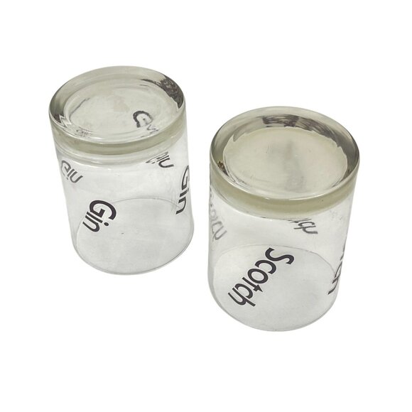 Vintage Gin & Scotch Glasses Set Of 2 - Picture 6 of 10